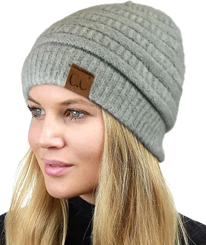 Vista 460 de C.C Trendy Warm Chunky Soft Stretch Cable Knit Beanie