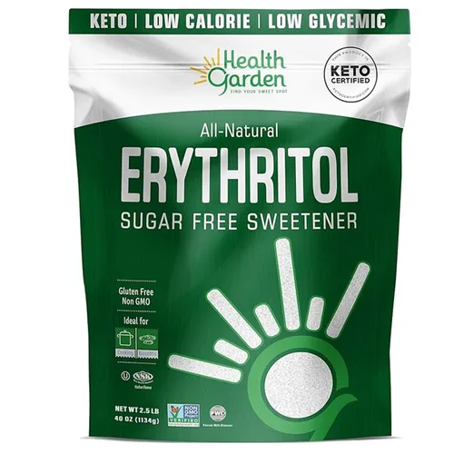 Vista 7 de Health Garden Edulcorante sin azúcar de eritritol, apto para dieta cetogénica, 12 onzas