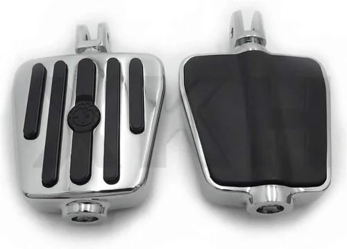 Vista 13 de SMT- Estriberas cromadas de calavera compatibles con Harley 2018 y posteriores FXBB FXBR FXBRS FXLR 2019 Street Bob [B07P5H6Z2M] Cromo 1