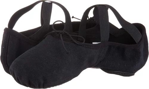 Vista 7 de Bloch Dance Zenith - Zapatillas de ballet de lona elásticas para mujer