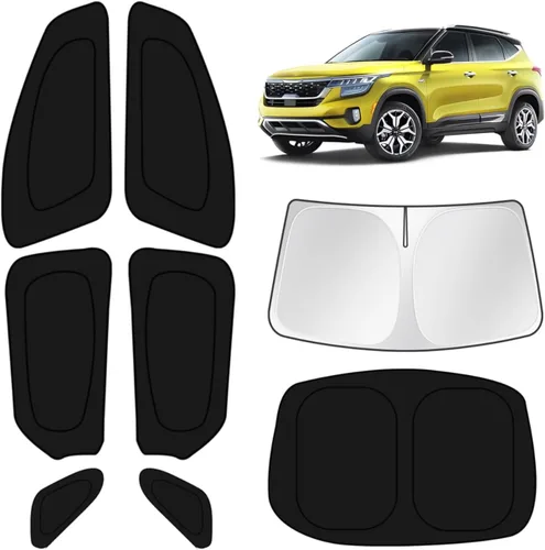 Vista 265 de KUST - Parasol plegable para parabrisas para BMW X1 E84, accesorios 2011 2012 2013 2014 2015, protector de visera de sol ajustable que bloquea