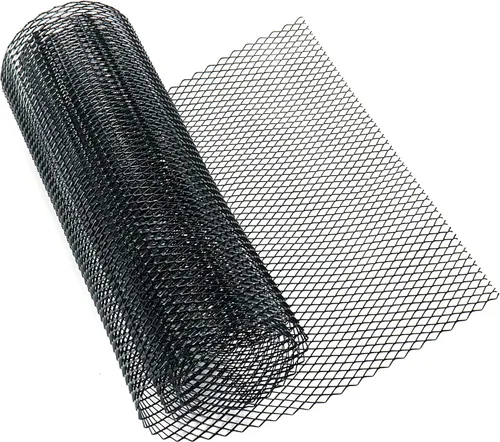 Vista 11 de Modengzhe - Malla para parrilla de auto de 40 x 13 pulgadas, negra universal, malla de aleación de aluminio para rejilla de auto, rollo