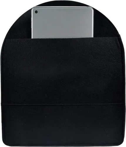 Vista 5 de Organizador de mochila de fieltro, organizador de bolso para hombres y mujeres, mochila mochila bolsa de hombro (negro, grande)