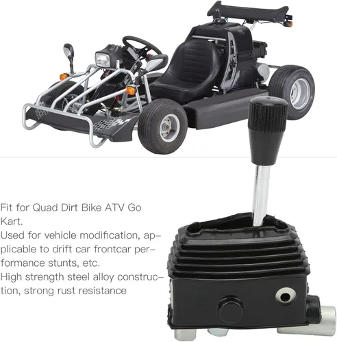 Vista 2 de Acouto Palanca de cambios para ATV, palanca de cambios de mano para motocicleta con polaina de goma, aleación de acero para Quad Dirt Bike ATV Go