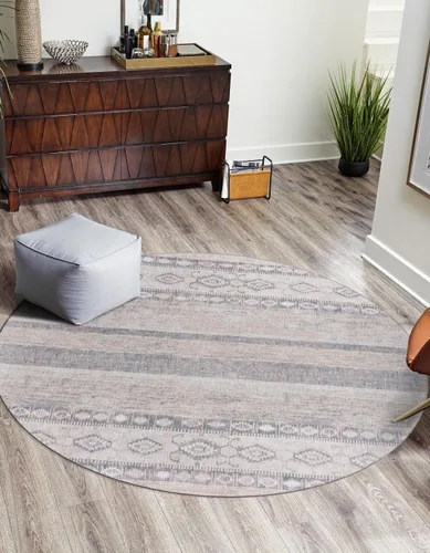 Vista 12 de Unique Loom Timeless Collection - Alfombra rectangular (2' x 3' 1", rectangular, gris/marfil)