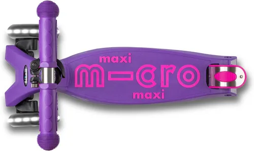 Vista 2 de Micro Kickboard – Triciclo Maxi Deluxe Led – Monopatín pequeño con tres ruedas con luces LED, con tecnología de inclinarse para conducir, diseño