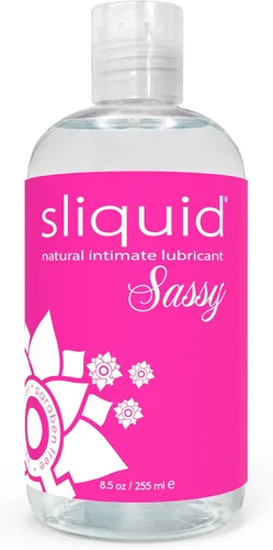 Vista 10 de Sliquid Sassy - Lubricante a base de agua, gel grueso y duradero, lubricante natural para mujeres/hombres/parejas, sin perfume, 2 onzas líquidas