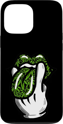 Vista 24 de Lick Smoke Weed Leaf Pattern Marihuana 420 Cannabis Pot Gift Case para iPhone 17