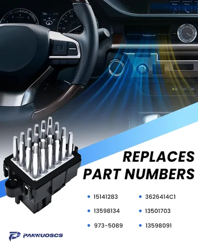 Vista 3 de Resistencia de motor soplador compatible con selectos Chevy Silverado Suburban Tahoe Camaro Equinox/GMC Sierra