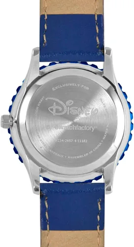 Vista 3 de Disney Mickey Mouse Kids' Bezel Stainless Steel Time Teacher Analog Nylon Strap Watch