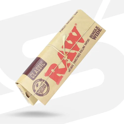 Vista 3 de RAW Papeles de liar clásicos de una sola alimentación 50 paquetes de 50 hojas
