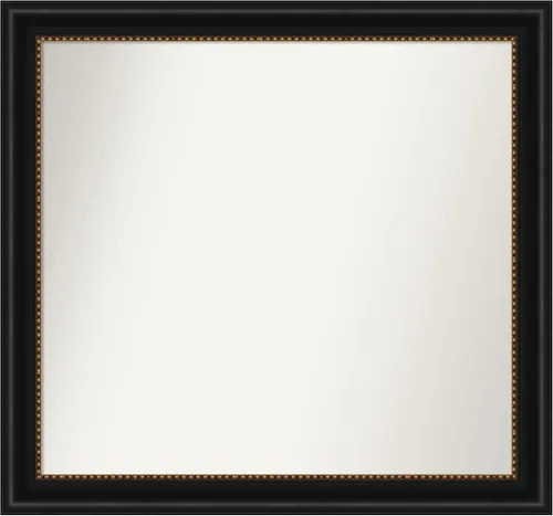 Vista 383 de Amanti Art Espejo personalizado, gran espejo de baño estrecho, espejo de pared o espejo de tocador de baño sobre el fregadero (24 x 24 pulgadas)