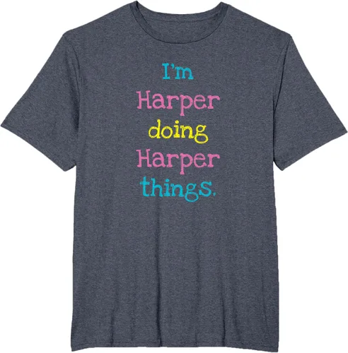 Vista 76 de Harper - Camiseta de regalo para niños con texto personalizado