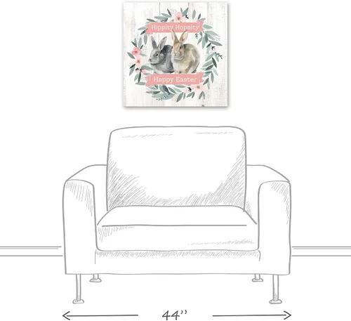 Vista 3 de Creative Products Easter Bunnies 20x20 Canvas Wall Art