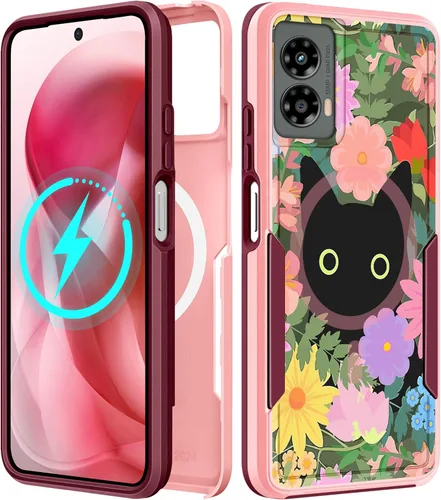 Vista 150 de Funda para Moto G 5G 2024 – Compatible con MagSafe para mujeres y niñas, bonita funda protectora magnética para teléfono, diseño femenino Kawaii