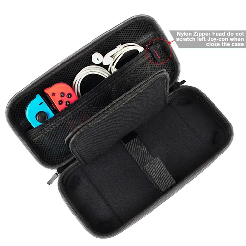 Vista 25 de daydayup Switch Carrying Case Compatible with Nintendo Switch 2, with 24 Games Cartridges Protective Hard Shell Travel Carrying Case Pouch for
