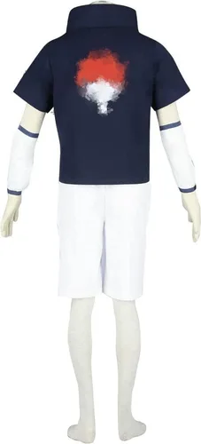 Vista 2 de Leaves Village Ninja Uchiha Sasuke - Disfraz de cosplay para adultos, disfraz de festival para niños, disfraz para niños, el mejor regalo
