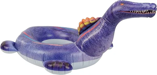 Vista 7 de HOHQB Flotadores inflables realistas de dinosaurio para niños, anillo de piscina, juguetes de piscina para niños pequeños de 3 a 12 años