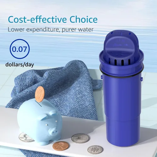 Vista 8 de AQUA CREST Filtro de agua para jarra certificado NSF, repuesto para jarras y dispensadores Pur® PPT700W, CR-1100C y PPF951K (paquete de 3)