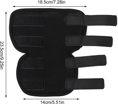 Vista 4 de Coderas para perro, cómoda funda elástica ajustable para patas de perro para dejar de lamer, manga protectora de recuperación para perro, soportes