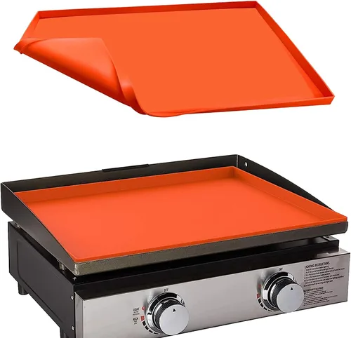Vista 11 de 17" Tapete de silicona para parrilla Blackstone de 17 pulgadas, cubierta de parrilla de silicona resistente de grado alimenticio, proteja su
