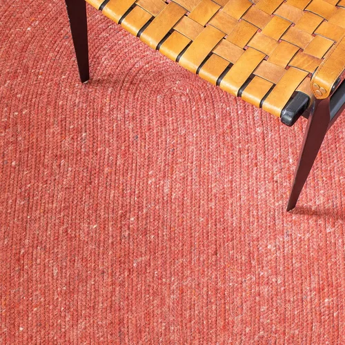 Vista 6 de SAFAVIEH Braided Collection BRD902Q BRD902Q - Alfombra ovalada de lana reversible hecha a mano para entrada, vestíbulo, sala de estar, dormitorio