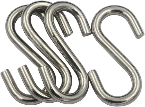 Vista 6 de DGOL 24 paquetes de ganchos en S pequeños de acero inoxidable 304 de 1-7/8 pulgadas de largo con capacidad de carga de 100 libras