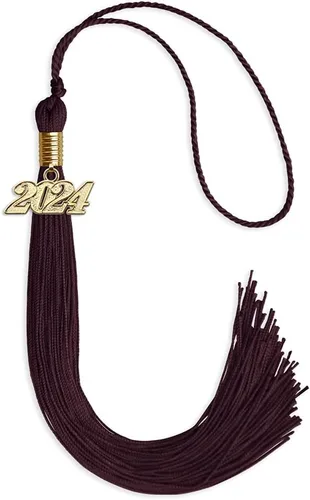 Vista 48 de Endea Graduation - Borla de un solo color con fecha dorada (Oro Antiguo, 2020)
