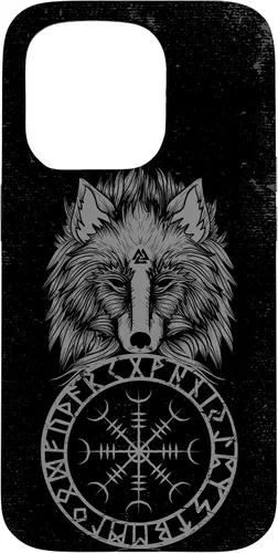 Vista 14 de Viking Aegishjalmur Runes Fenrir Odin Helm of Awe Phone Case for iPhone 17