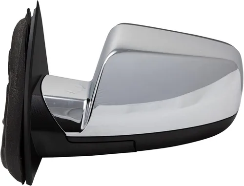 Vista 140 de TRQ Espejo plegable con calefacción eléctrica del lado del conductor con indicador de punto ciego pintura a juego negro liso compatible con Kia