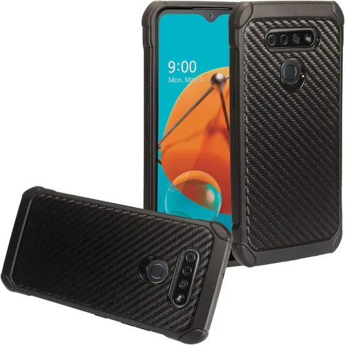 Vista 5 de Para LG K51, LG Reflect (LM-K500) - Funda híbrida de TPU - AC4 Azul