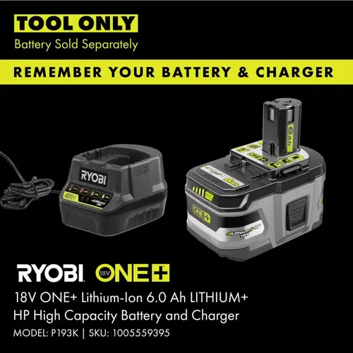 Vista 4 de Ryobi Soplador de ventilador Jet de 18 V HP (solo herramienta)
