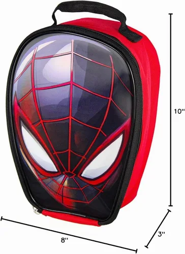 Vista 7 de Marvel Spider-Man Lenticular Comic Superhero - Bolsa de almuerzo aislada de 10 pulgadas