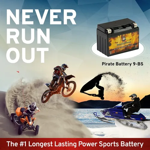 Vista 7 de YTX9-BS Power Sports batería de alto rendimiento