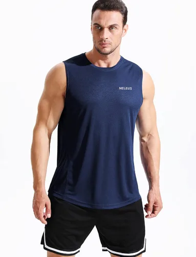 Vista 3 de NELEUS Camiseta sin mangas Dry Fit para hombre