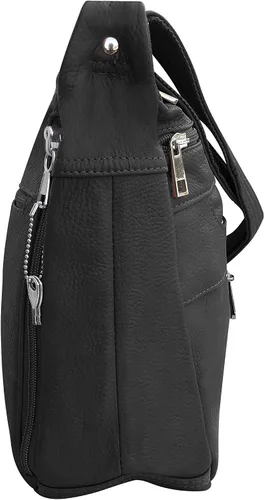 Vista 5 de Bolso cruzado de cuero oculto - YKK Lock CCW Ambidextro Gun Bag Roma 7082