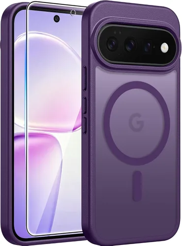 Vista 297 de FNTCASE Funda para iPhone 17 Pro: Fundas delgadas translúcidas de color azul claro compatibles con MagSafe, protección completa de la cámara