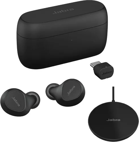 Vista 9 de Jabra Evolve2 - Auriculares inalámbricos con Bluetooth con cancelación activa de ruido y tecnología de voz multisensor, certificados para funcionar