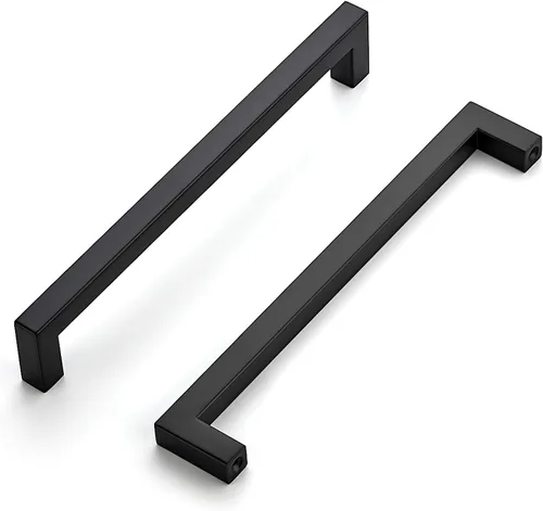 Vista 14 de Home Expert Paquete de 30 tiradores cuadrados para gabinete, color negro mate de 5 pulgadas, accesorios de cocina para armario