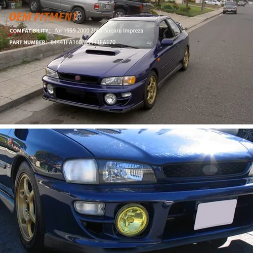 Vista 6 de ADIIL Lente transparente LED parachoques delantero señal lateral carcasa de luz para 1999-2001 Subaru Impreza marcador lateral esquina