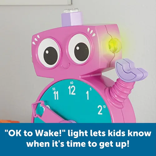 Vista 4 de Learning Resources Tock The Learning Clock Pink - Reloj digital para el aula, aprender la hora, temporizador para niños, elementos esenciales