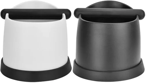 Vista 9 de Fdit Café Knock Out Box Cubo de café de plástico ABS grande Café expreso molido antideslizante Espresso Dump Bin (negro)
