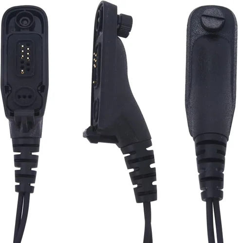 Vista 2 de Auriculares tácticos civiles U94 PTT Adaptador Push to Talk Conector para Motorola APX900 APX4000 APX6000 APX7000 APX8000 XPR7550e XPR7350e XPR6350