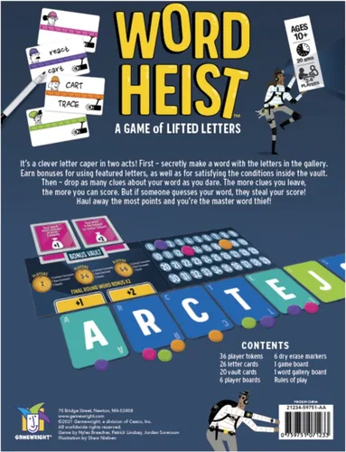 Vista 3 de Gamewright - Word Heist - Un juego de letras levantadas