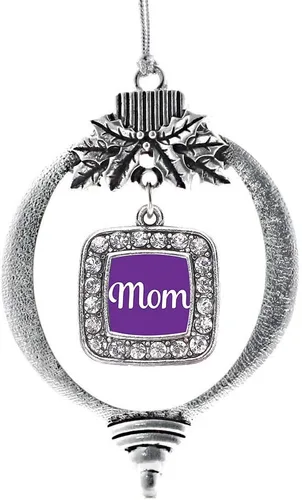 Vista 23 de Inspired Silver - Bon Voyage Cruise Ship Charm Ornamento – Adornos navideños cuadrados de plata con joyas de circonita cúbica