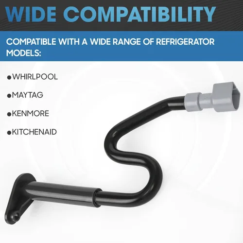Vista 2 de W10619951 Tubo de drenaje para refrigerador compatible con Whirlpool, May-tag, Kenmore – Reemplaza: 2887289 W10210987 W10210988 W10309238 W10344401
