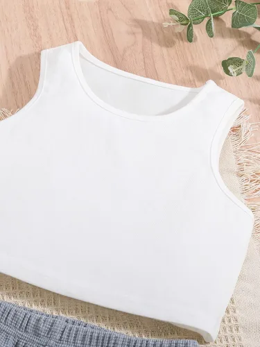 Vista 6 de Floerns Conjunto de 3 piezas para niñas con sudadera y chaqueta