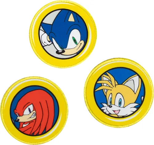 Vista 6 de SEGA Sonic The Hedgehog Knuckles The Tails - Conjunto de camiseta de natación raglán