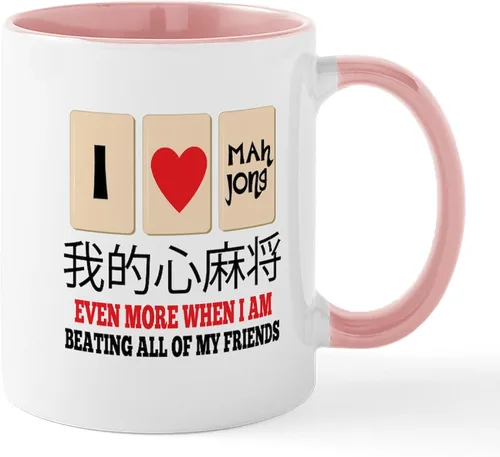 Vista 57 de CafePress Mahjong Mugs - Taza de café de cerámica de 11 oz (11.0 fl oz)
